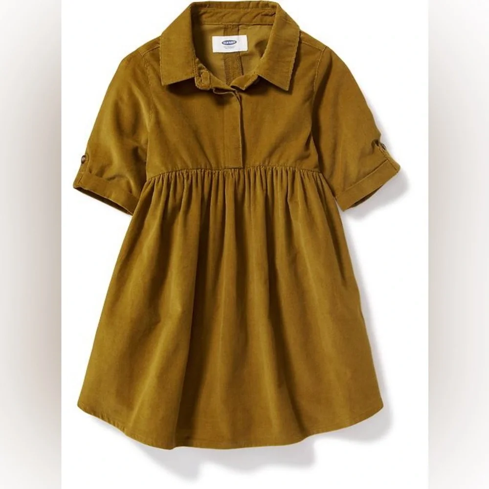 Old Navy Mustard Casual Kids Dress 4T